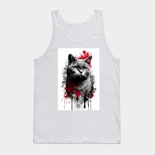 British Shorthair Portrait Tank Top